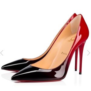Christian Louboutin Kate in all black and red gradient